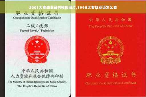 2001大专毕业证书模板图片,1998大专毕业证怎么查