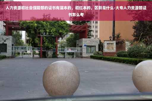 人力资源和社会保障部的证书有蓝本的，和红本的，区别是什么-大专人力资源部证书怎么考
