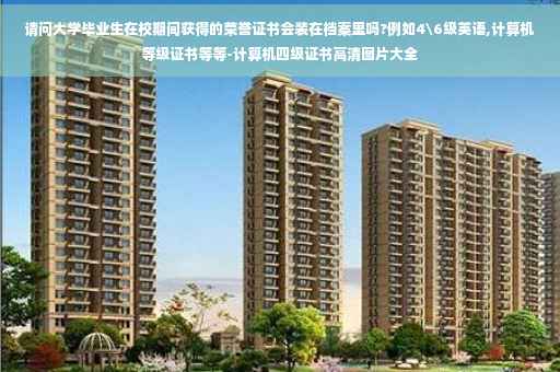 请问大学毕业生在校期间获得的荣誉证书会装在档案里吗?例如4级英语,计算机等级证书等等-计算机四级证书高清图片大全