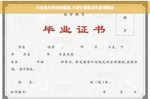 六安技术学校有哪些,六安计算机证书查询网站