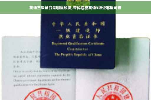英语三级证书是哪里颁发,专科院校英语3级证哪里可查