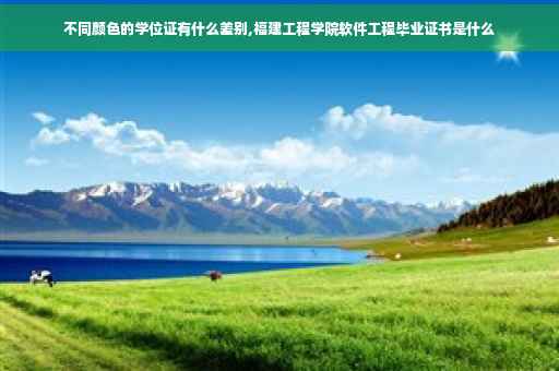 不同颜色的学位证有什么差别,福建工程学院软件工程毕业证书是什么