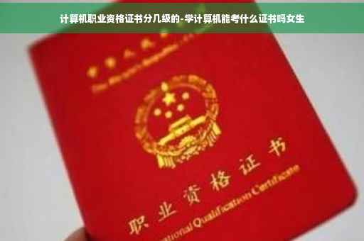 计算机职业资格证书分几级的-学计算机能考什么证书吗女生