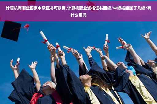 计算机有哪些国家中级证书可以用,计算机职业资格证书四级/中级技能属于几级?有什么用吗