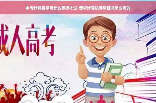 中专计算机学考什么等级才过-晋级计算机等级证书怎么考的