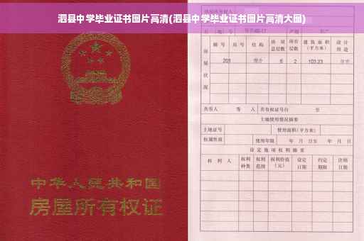 泗县中学毕业证书图片高清(泗县中学毕业证书图片高清大图)