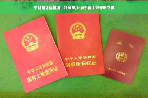 中科院计算机博士含金量,计算机博士好考的学校
