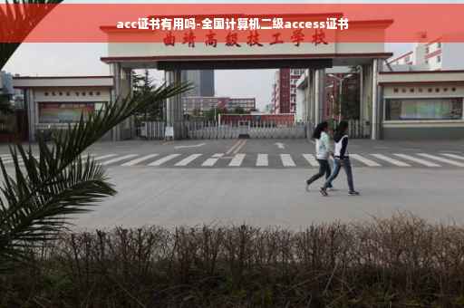acc证书有用吗-全国计算机二级access证书