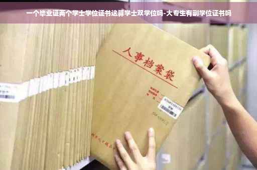 一个毕业证两个学士学位证书这算学士双学位吗-大专生有副学位证书吗