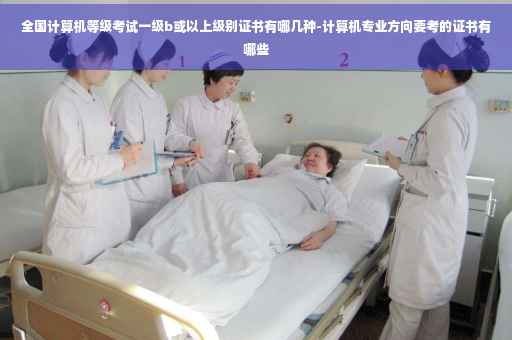 全国计算机等级考试一级b或以上级别证书有哪几种-计算机专业方向要考的证书有哪些
