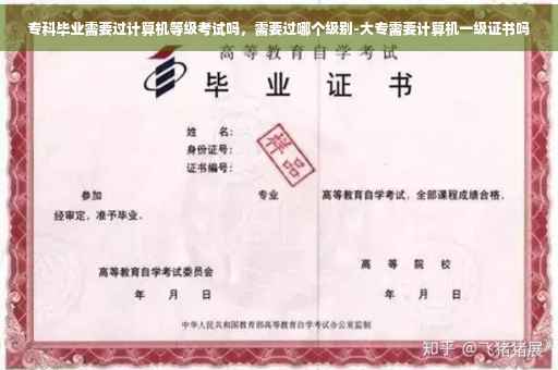 专科毕业需要过计算机等级考试吗，需要过哪个级别-大专需要计算机一级证书吗