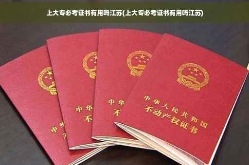 上大专必考证书有用吗江苏(上大专必考证书有用吗江苏)