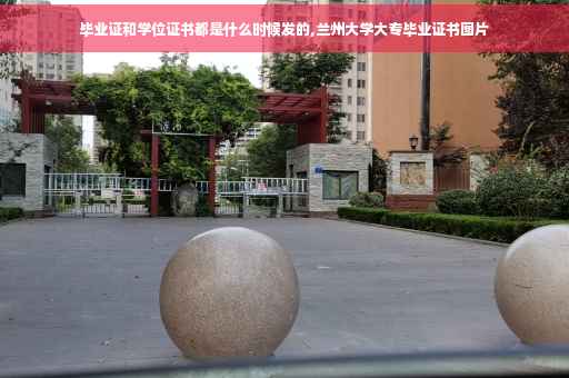 毕业证和学位证书都是什么时候发的,兰州大学大专毕业证书图片