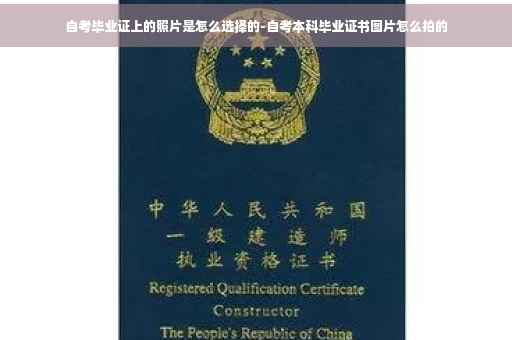 自考毕业证上的照片是怎么选择的-自考本科毕业证书图片怎么拍的