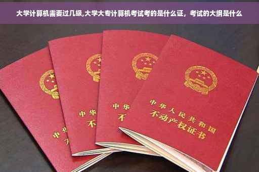 大学计算机需要过几级,大学大专计算机考试考的是什么证，考试的大纲是什么