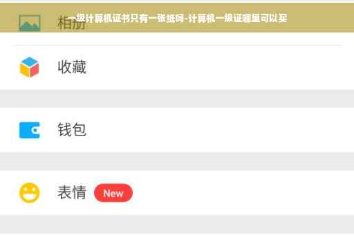 一级计算机证书只有一张纸吗-计算机一级证哪里可以买