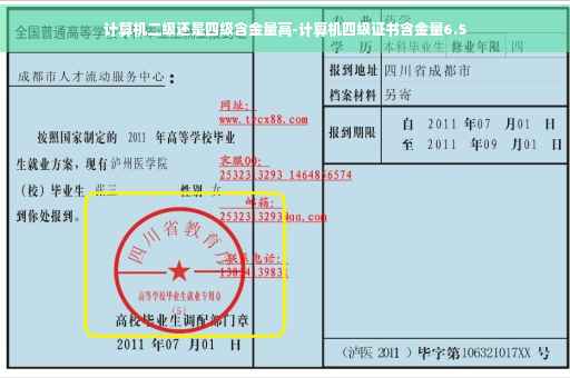 计算机二级还是四级含金量高-计算机四级证书含金量6.5