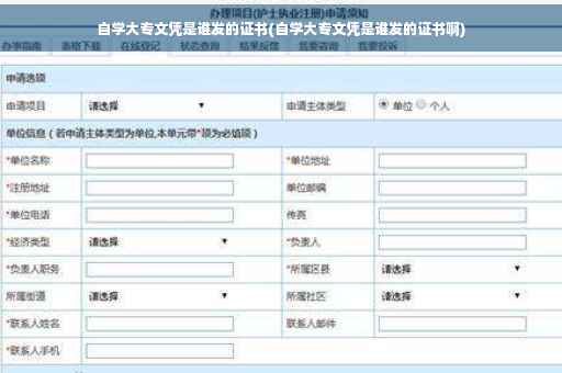 自学大专文凭是谁发的证书(自学大专文凭是谁发的证书啊)