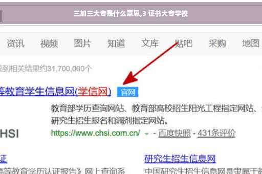 三加三大专是什么意思,3 证书大专学校