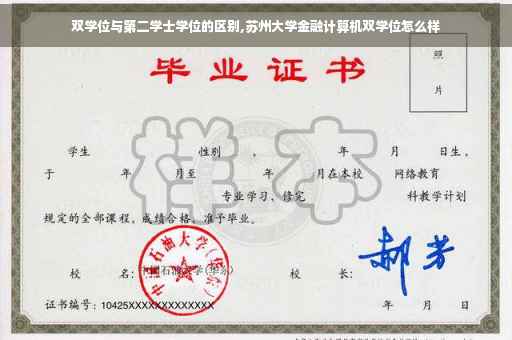 双学位与第二学士学位的区别,苏州大学金融计算机双学位怎么样