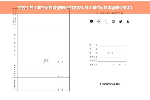 在校大专大学生可以考哪些证书(在校大专大学生可以考哪些证书呢)