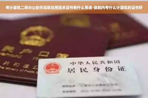考计算机二级办公软件高级应用技术证书有什么用途-体制内考什么计算机的证书好