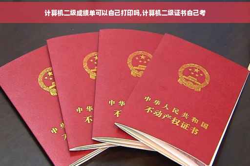 计算机二级成绩单可以自己打印吗,计算机二级证书自己考
