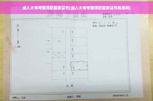 成人大专考医师职称类证书(成人大专考医师职称类证书有用吗)