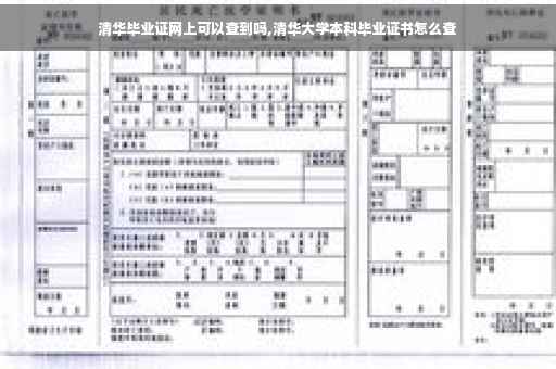 清华毕业证网上可以查到吗,清华大学本科毕业证书怎么查