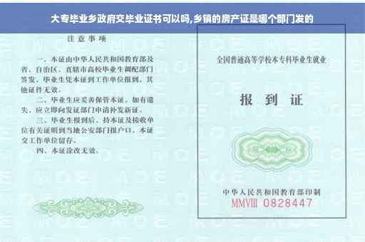 大专毕业乡政府交毕业证书可以吗,乡镇的房产证是哪个部门发的