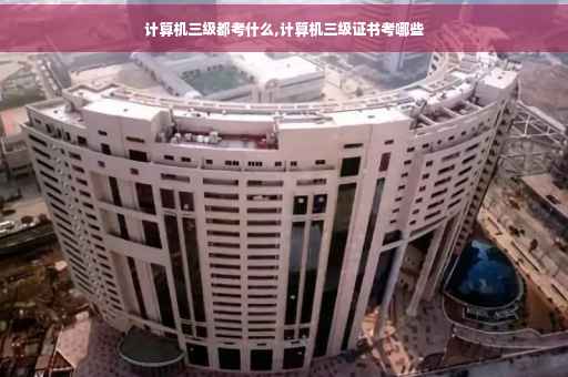 计算机三级都考什么,计算机三级证书考哪些