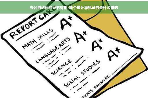 办公自动化的证书有用-新个税计算机证书是什么样的