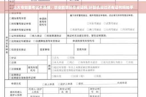 上大专如果考试不及格，毕业能拿到毕业证吗,计算机没过还有证书吗知乎