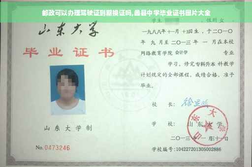 邮政可以办理驾驶证到期换证吗,蠡县中学毕业证书图片大全
