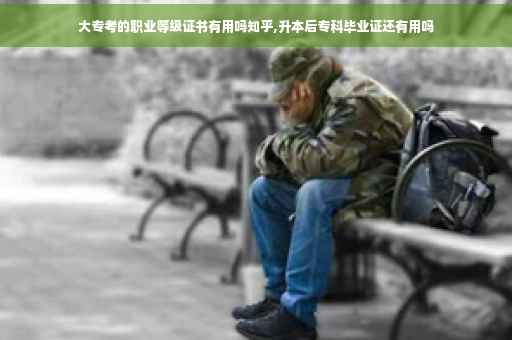 大专考的职业等级证书有用吗知乎,升本后专科毕业证还有用吗