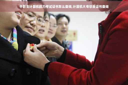 中职生计算机能力考试证书怎么查询,计算机大专毕业证书查询