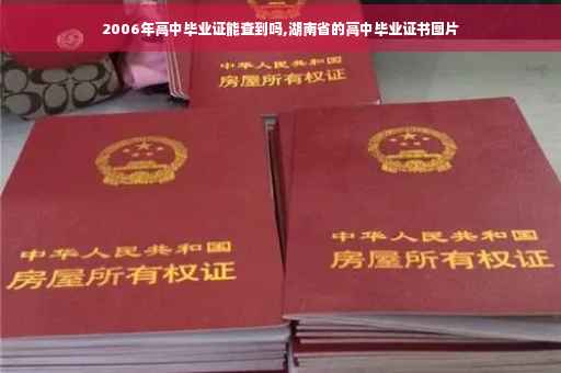 2006年高中毕业证能查到吗,湖南省的高中毕业证书图片