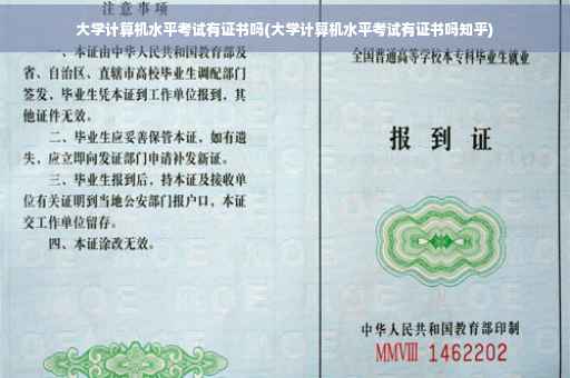 大学计算机水平考试有证书吗(大学计算机水平考试有证书吗知乎)