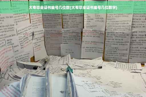 大专毕业证书编号几位数(大专毕业证书编号几位数字)
