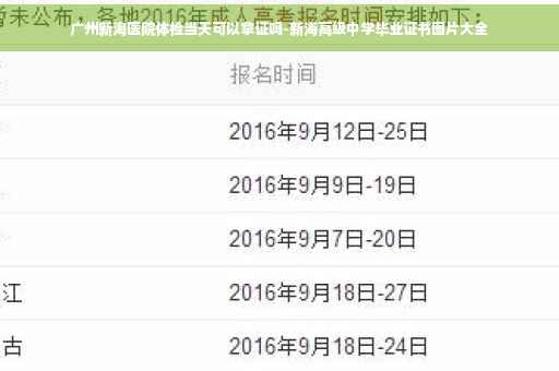 广州新海医院体检当天可以拿证吗-新海高级中学毕业证书图片大全