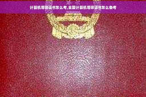 计算机等级证书怎么考,全国计算机等级证书怎么备考