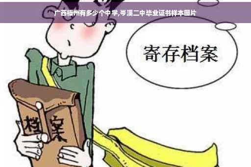 广西梧州有多少个中学,岑溪二中毕业证书样本图片