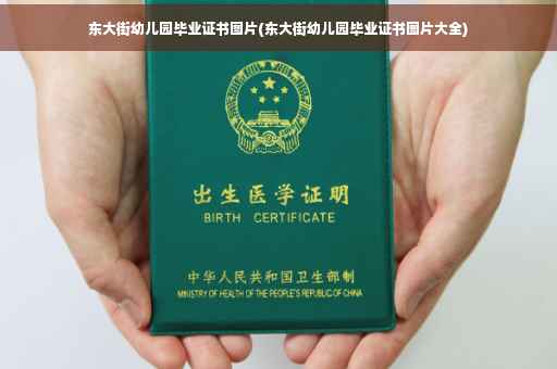 东大街幼儿园毕业证书图片(东大街幼儿园毕业证书图片大全)