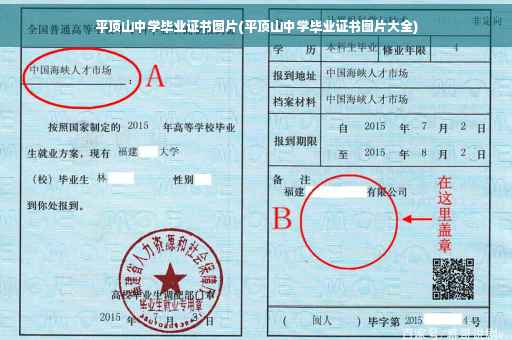 平顶山中学毕业证书图片(平顶山中学毕业证书图片大全)
