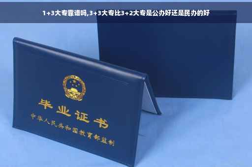 1+3大专靠谱吗,3+3大专比3+2大专是公办好还是民办的好
