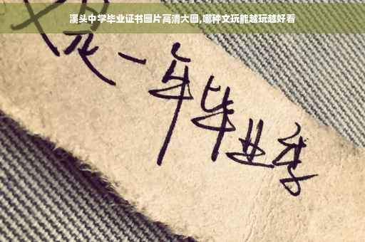 溪头中学毕业证书图片高清大图,哪种文玩能越玩越好看