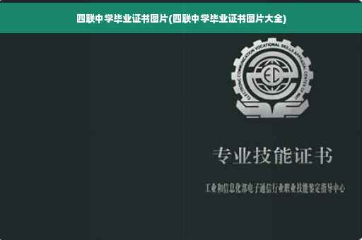四联中学毕业证书图片(四联中学毕业证书图片大全)