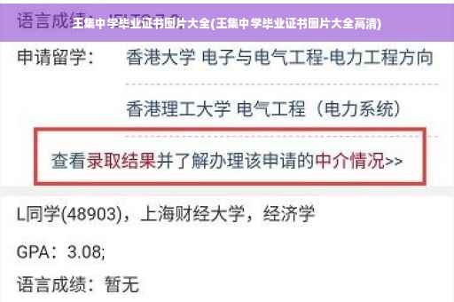 王集中学毕业证书图片大全(王集中学毕业证书图片大全高清)