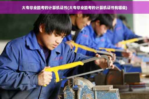 大专毕业能考的计算机证书(大专毕业能考的计算机证书有哪些)