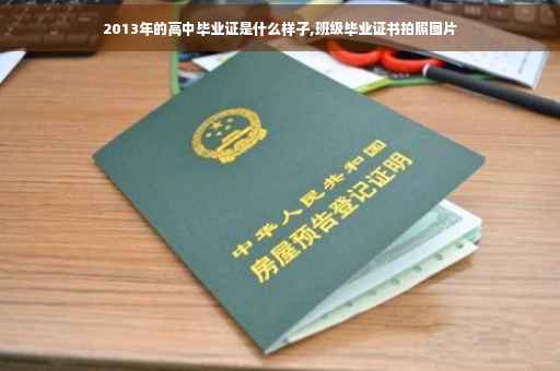 2013年的高中毕业证是什么样子,班级毕业证书拍照图片